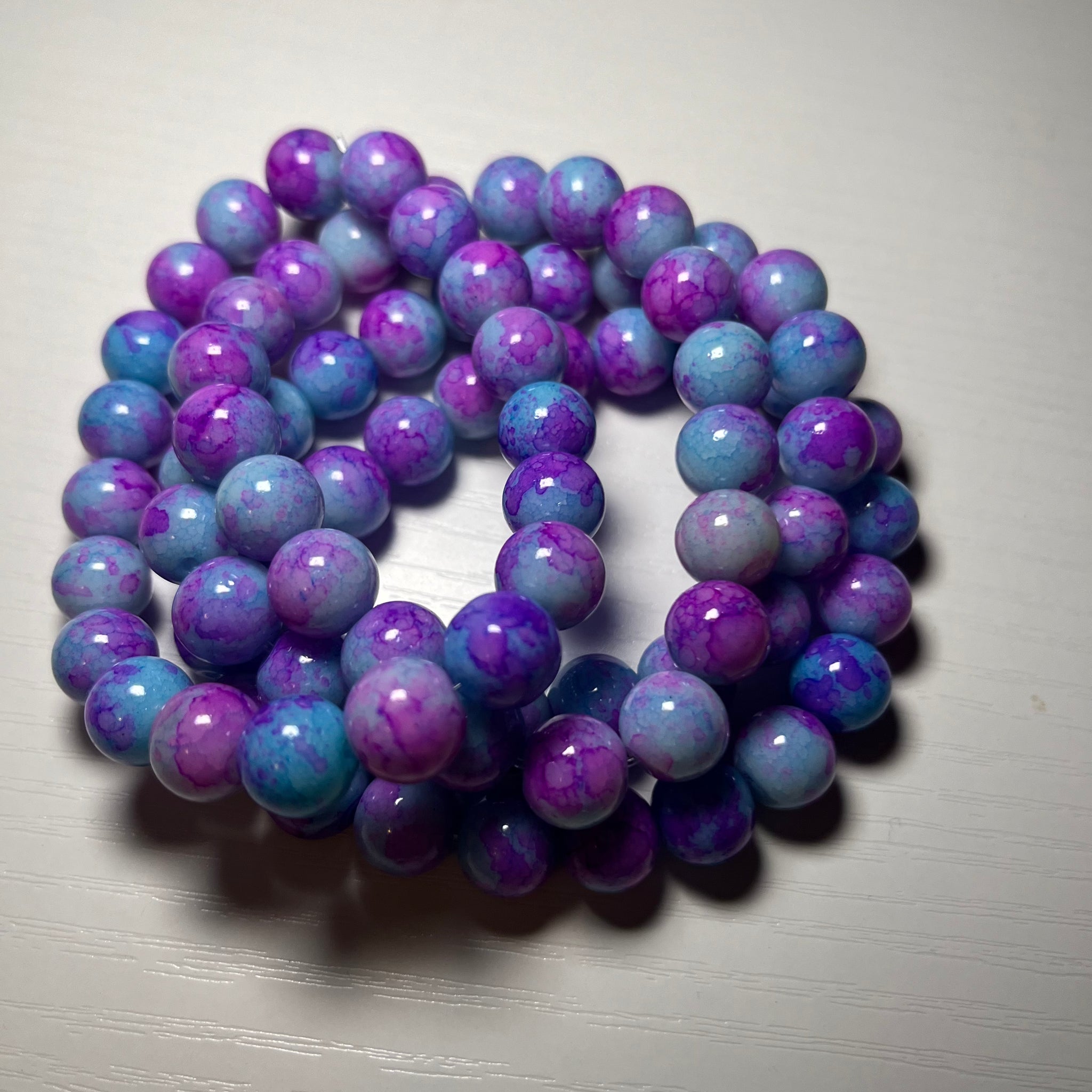 Blue & purple mixed bracelets