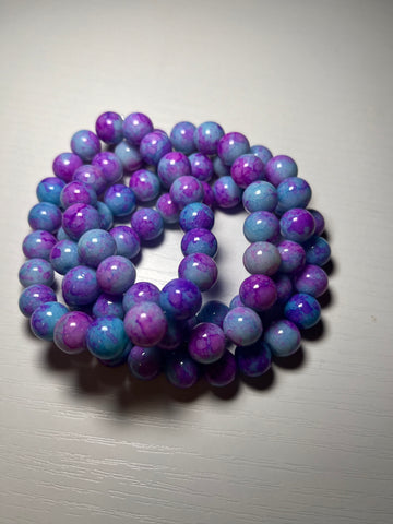 Blue & purple mixed bracelets