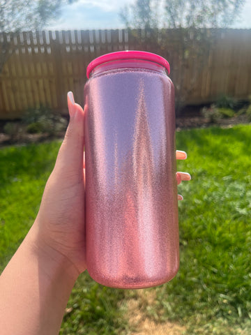 Pink & rose gold tumbler cups