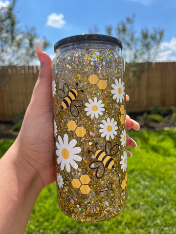 Yellow/Silver Chunky Glitter 16oz