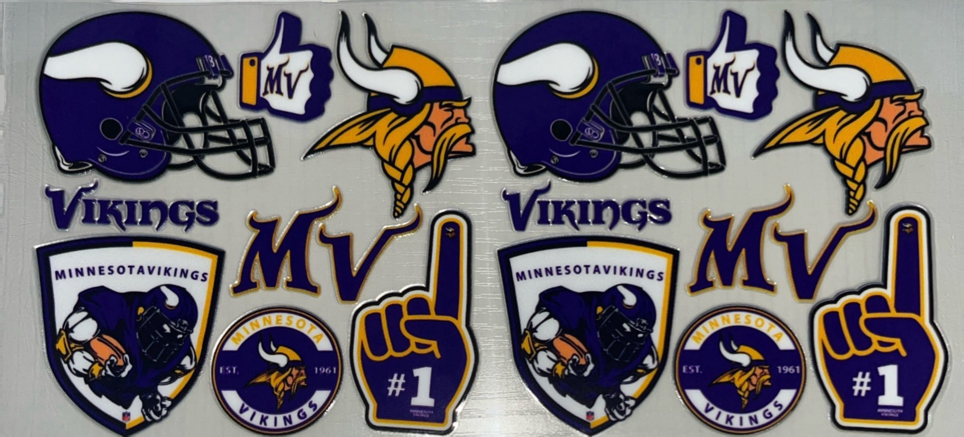 Vikings cup decal 