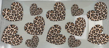 Cheetah print hearts