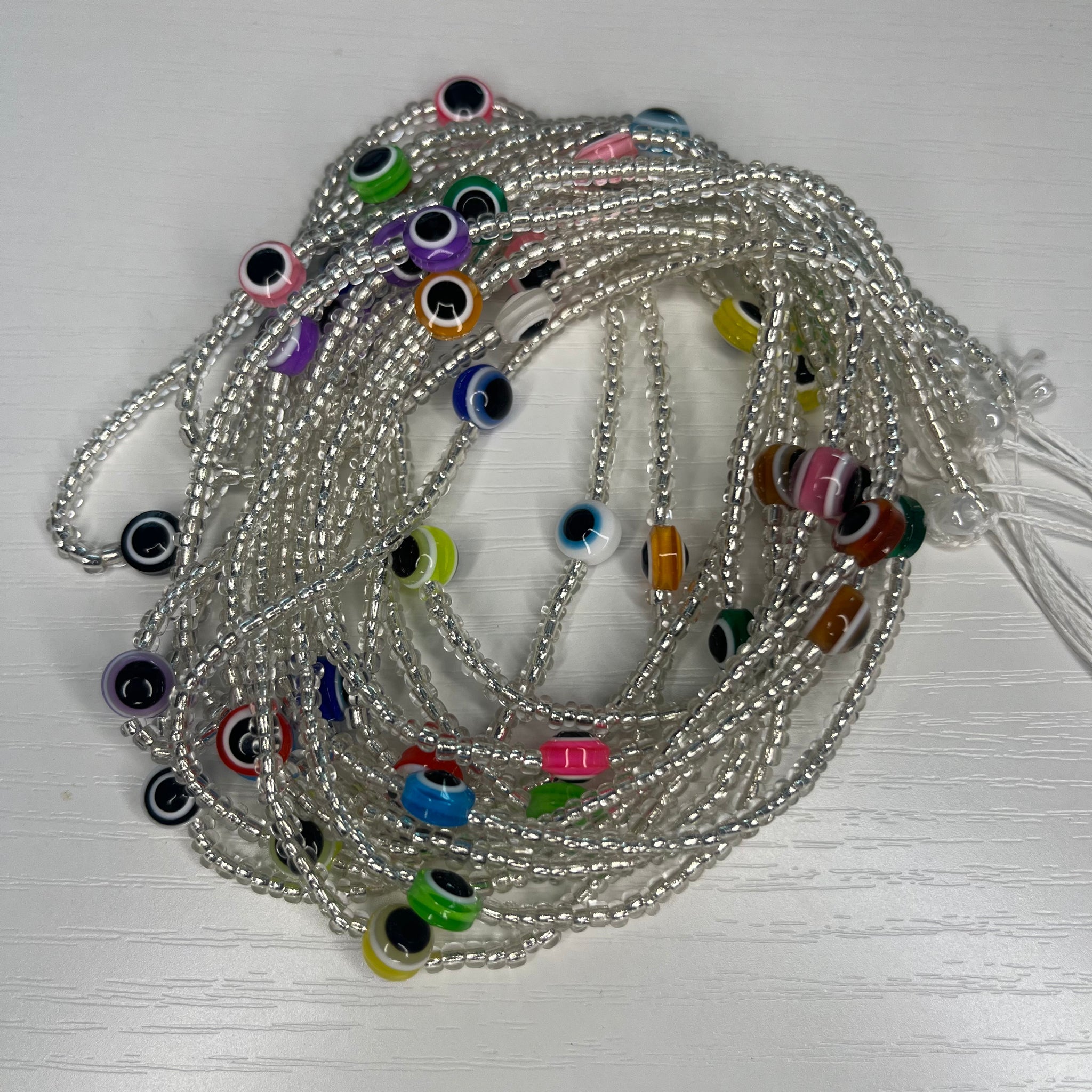 Evil eye waist beads