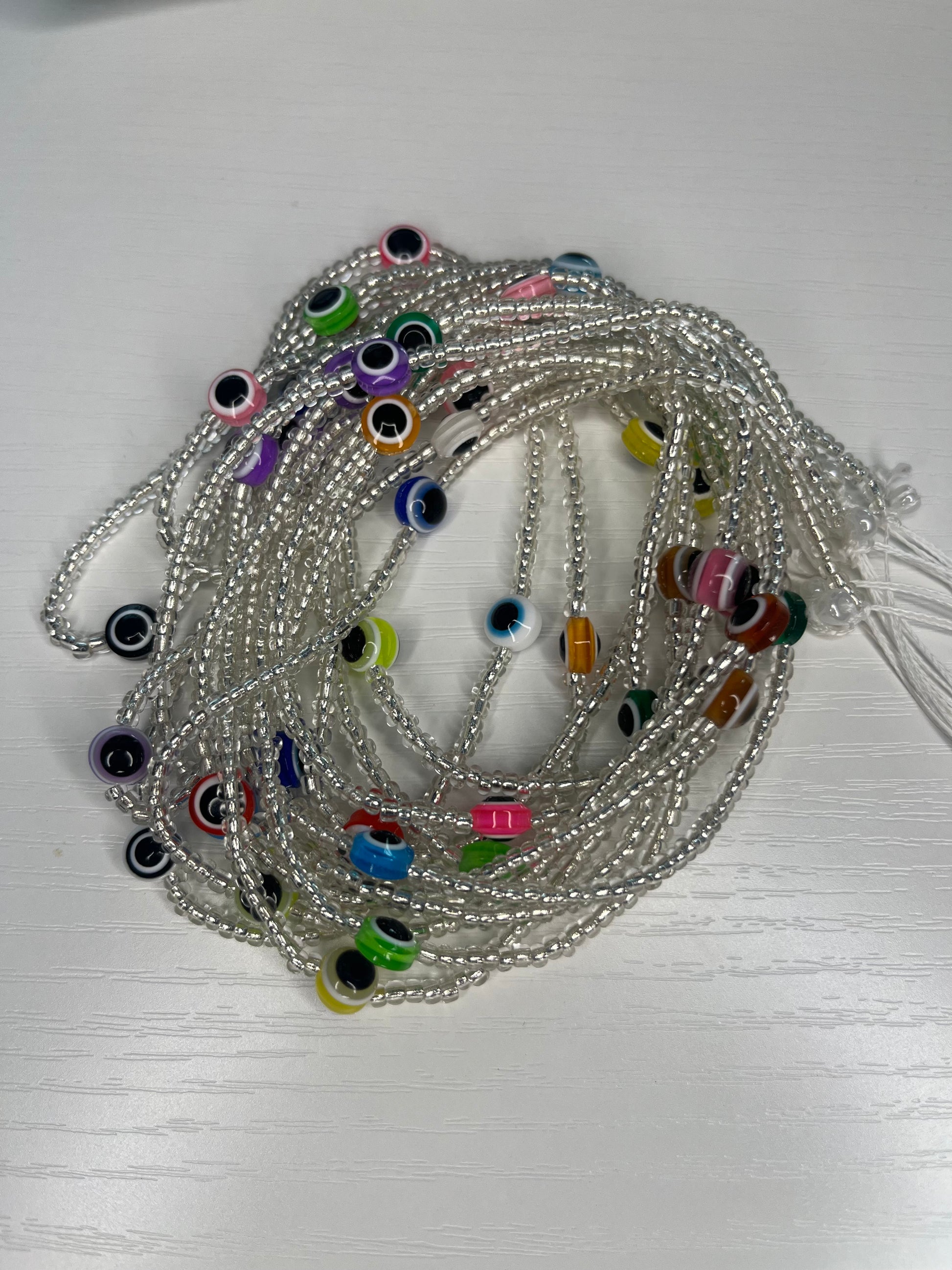 Evil eye waist beads