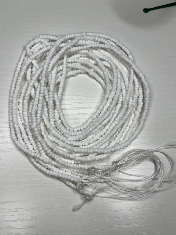 White waist beads 