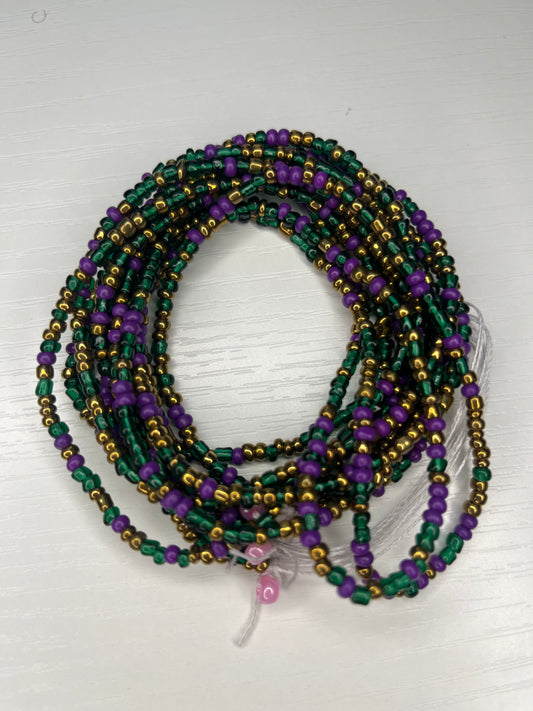 Mardi Gras Inspired waistbeads