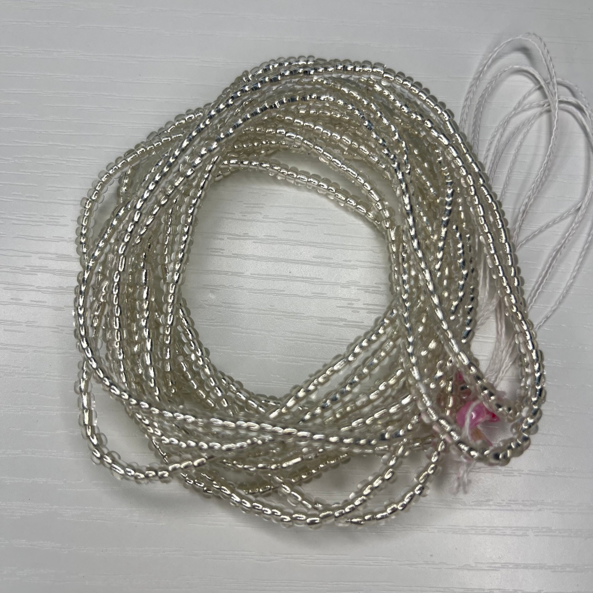 Clear waistbeads