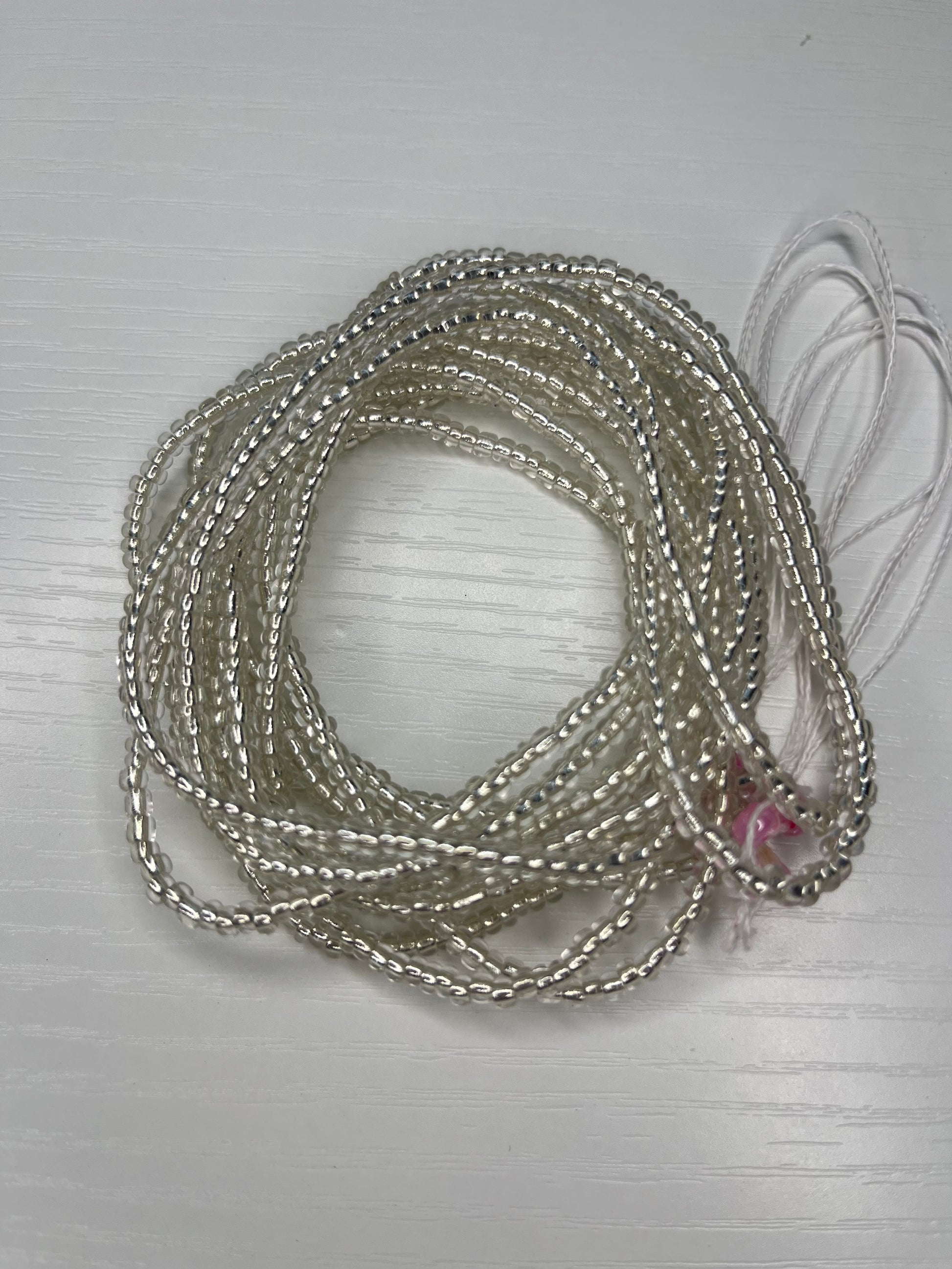 Clear waistbeads