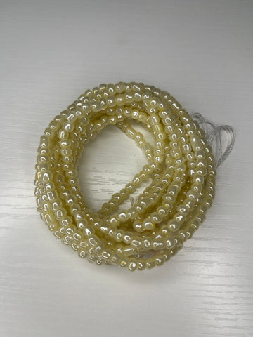 Cream waist beads