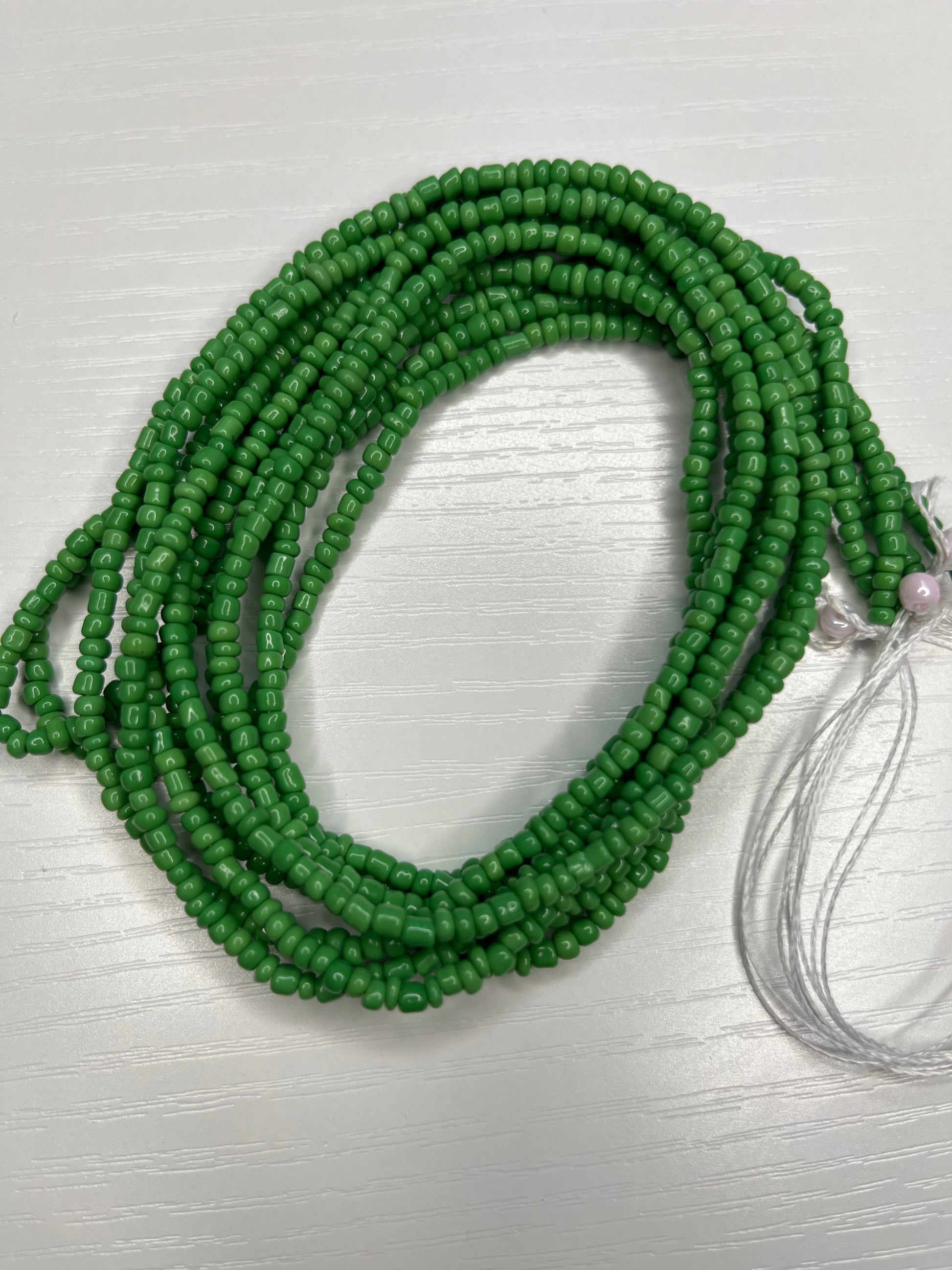 Green waist beads