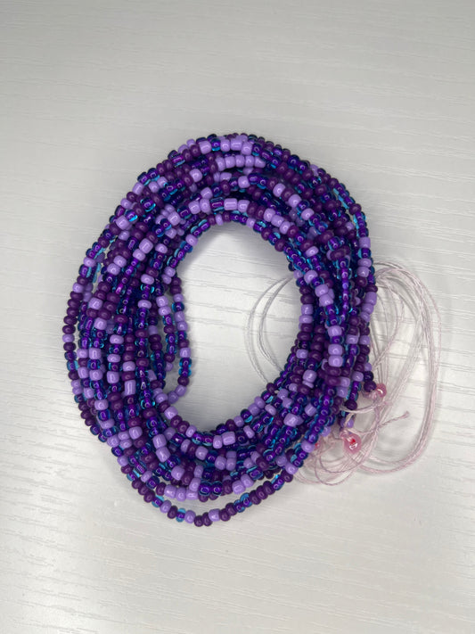 Purple waistbeads