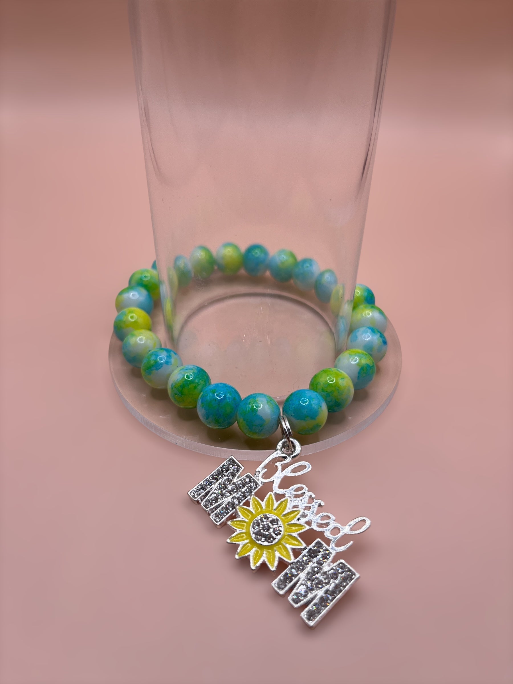 Green charm bracelets